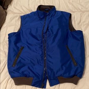 Men’s blue vest. Size large.